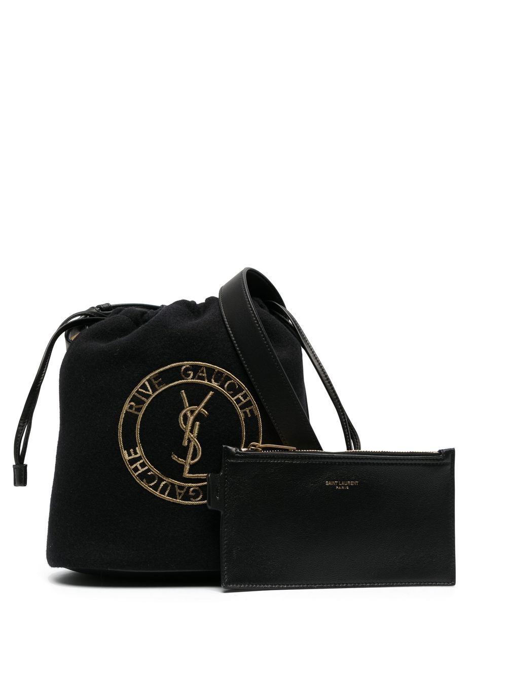 YSL BV RG LACED BUCK NERO ORO NERO