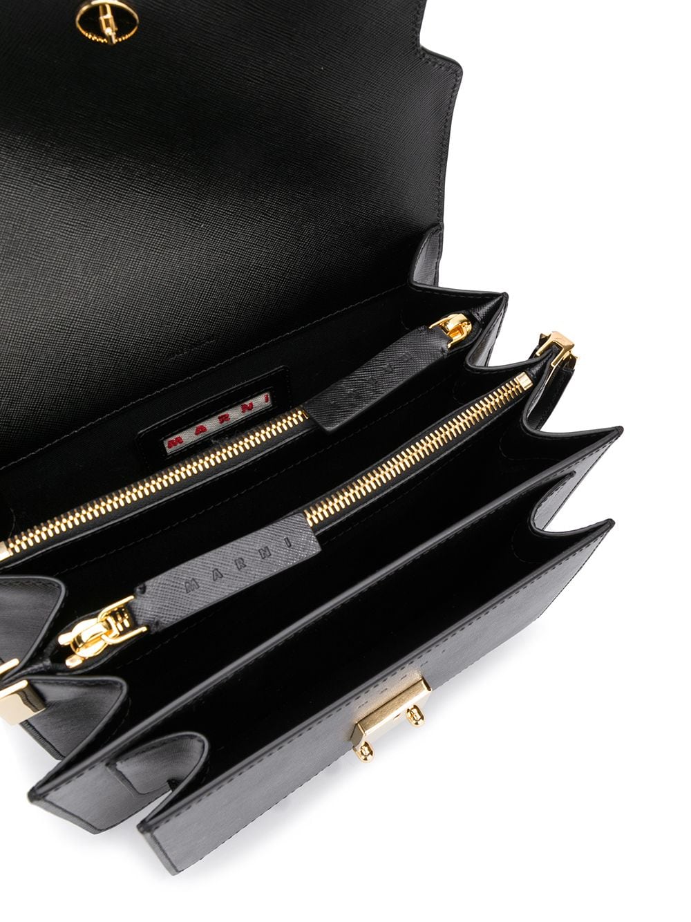 SHOPPING TRUNK NEGRO DETALLES DORADOS