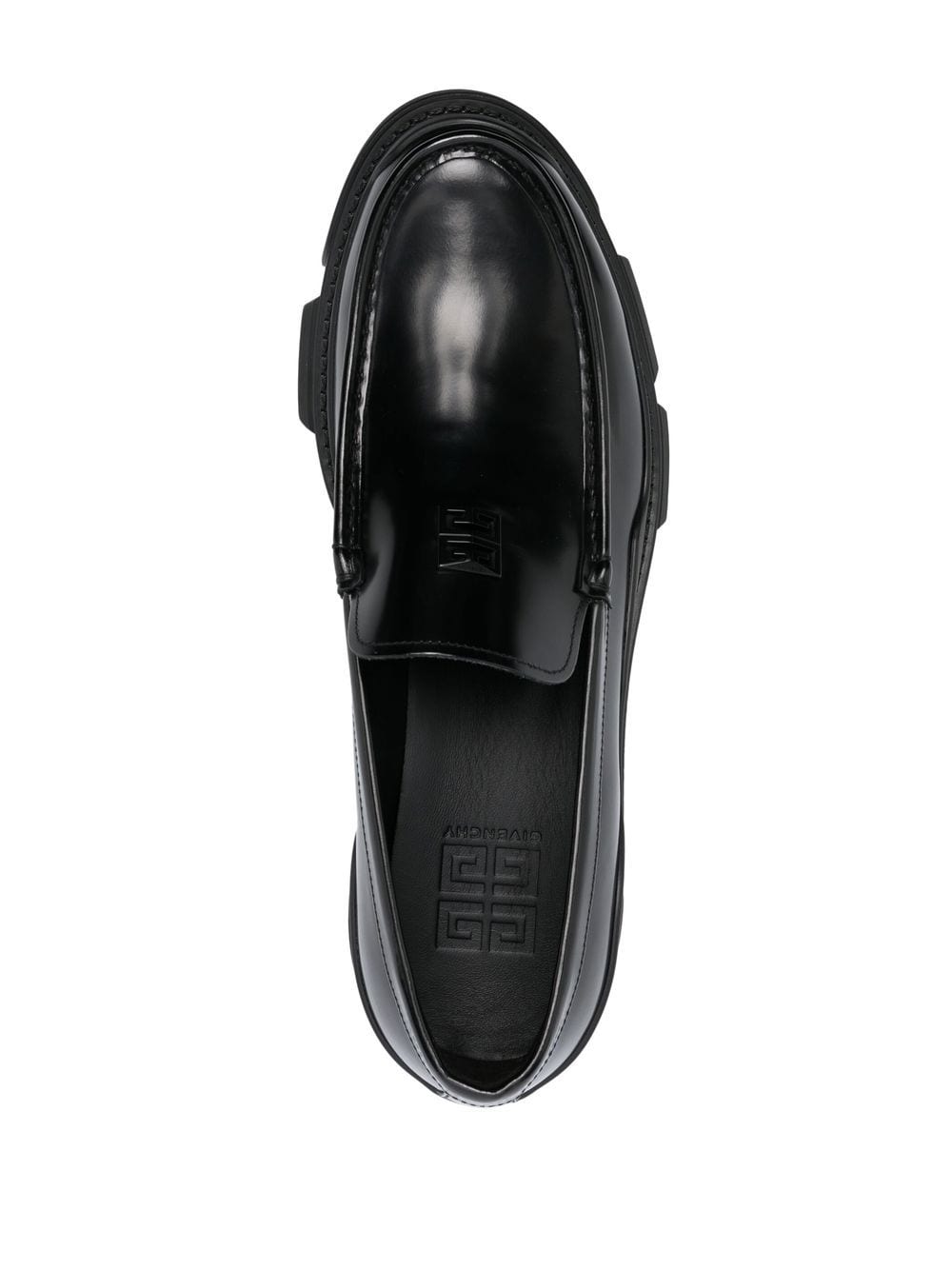 MOCASIN TERRA NEGRO LOGO NEGRO