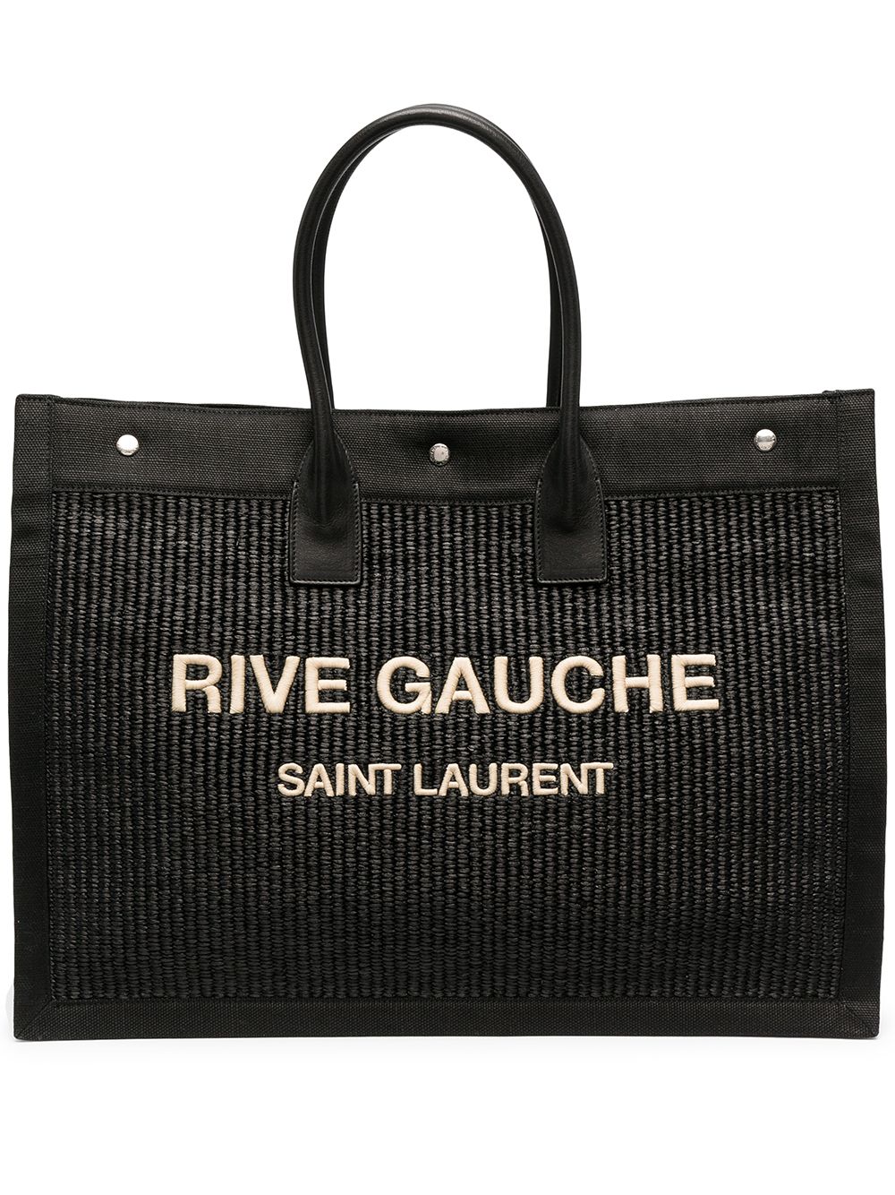 TOTE NOE NEGRO RAFIA RIVE GAUCHE BEIGE