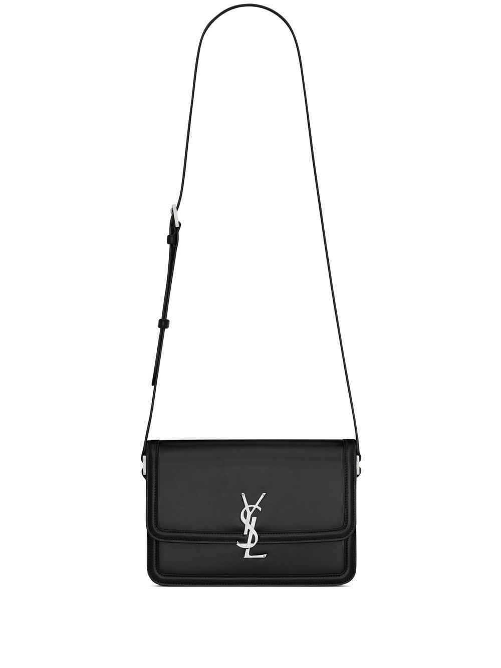 BOLSO SOLFERINO S NEGRO LOGO PLATEADO