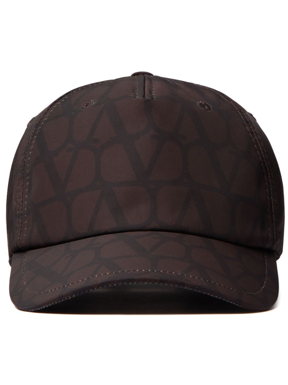 GORRA MARRON MONOGRAMA NEGRO