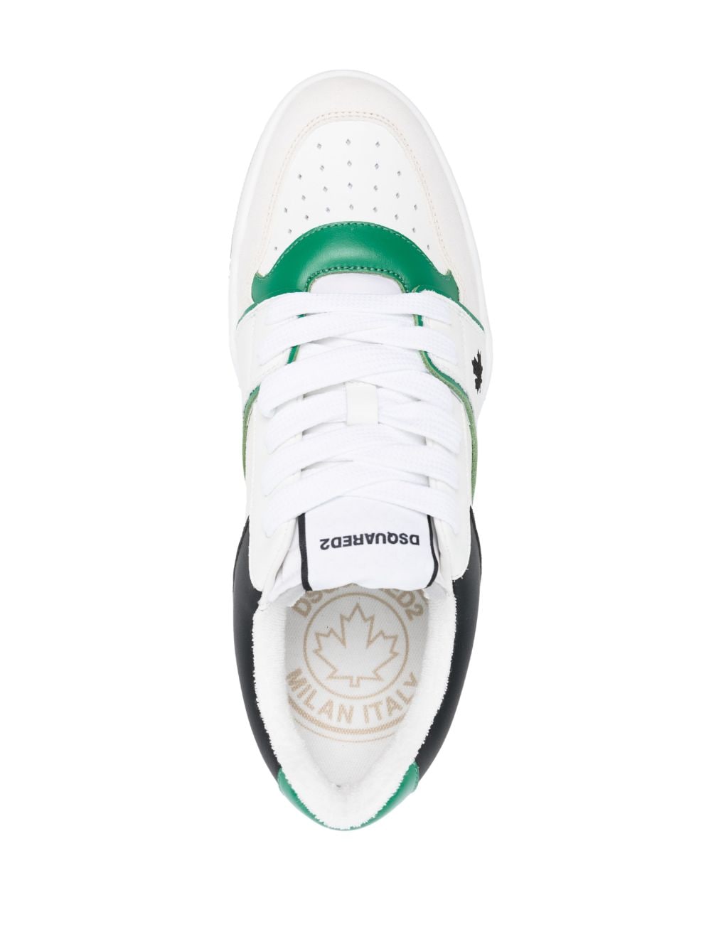 SNEAKER SPIKER BLANCO VERDE NEGRO