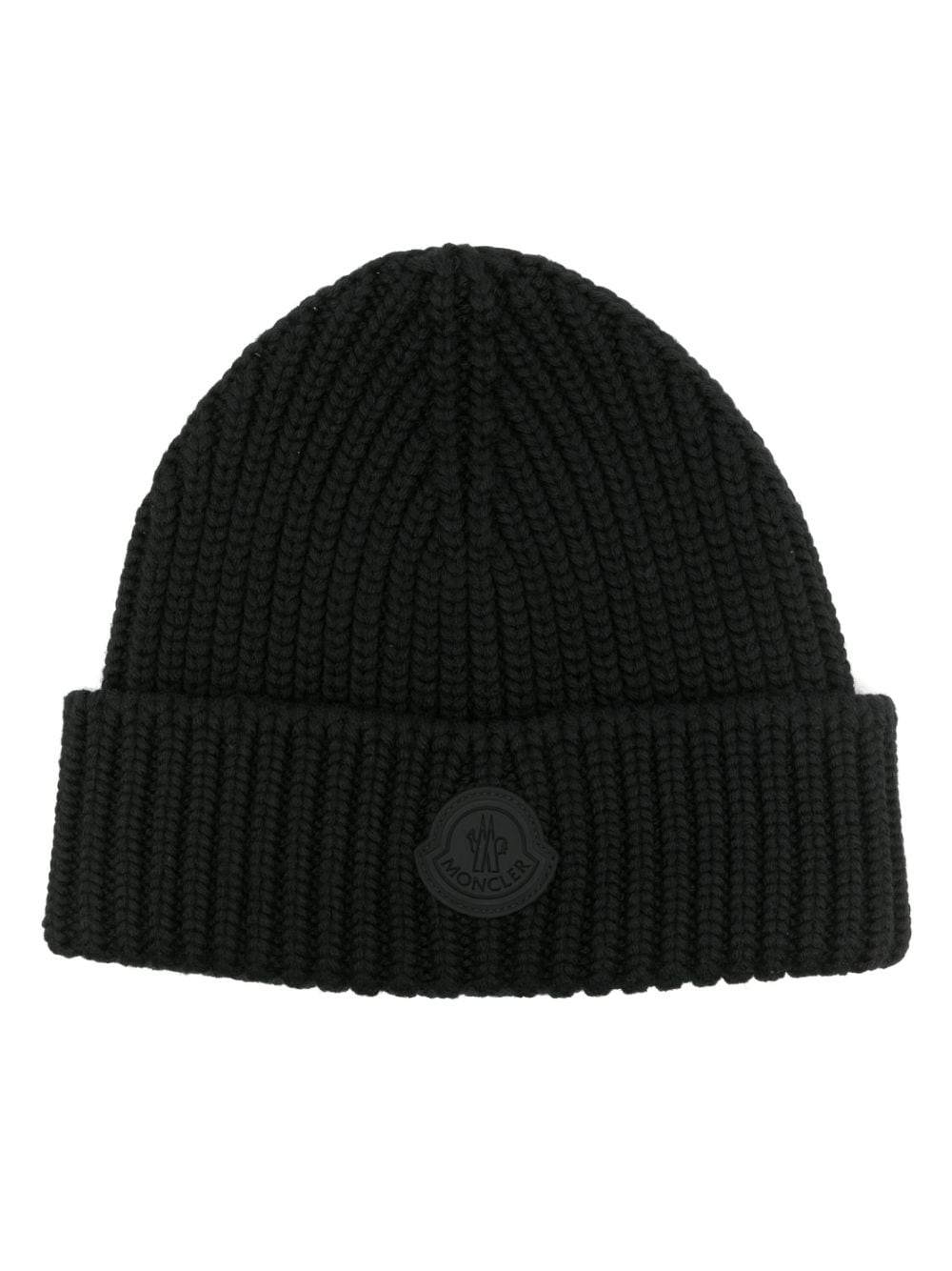 GORRO LANA NEGRO LOGO NEGRO