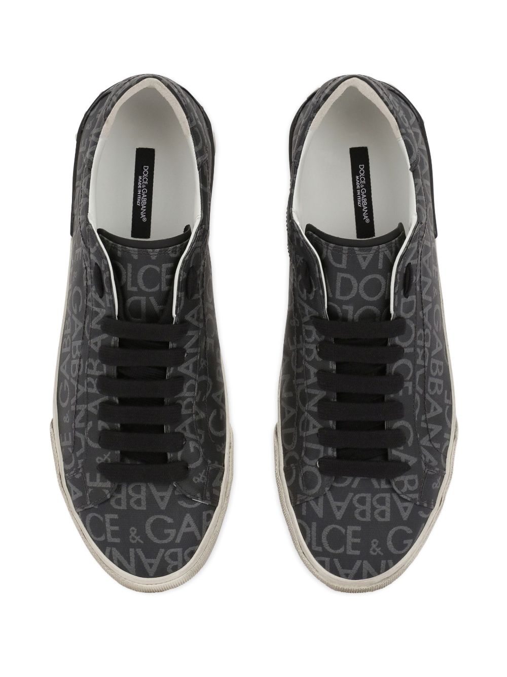 SNEAKER BASSA NEGRO MONOGRAMA GRIS