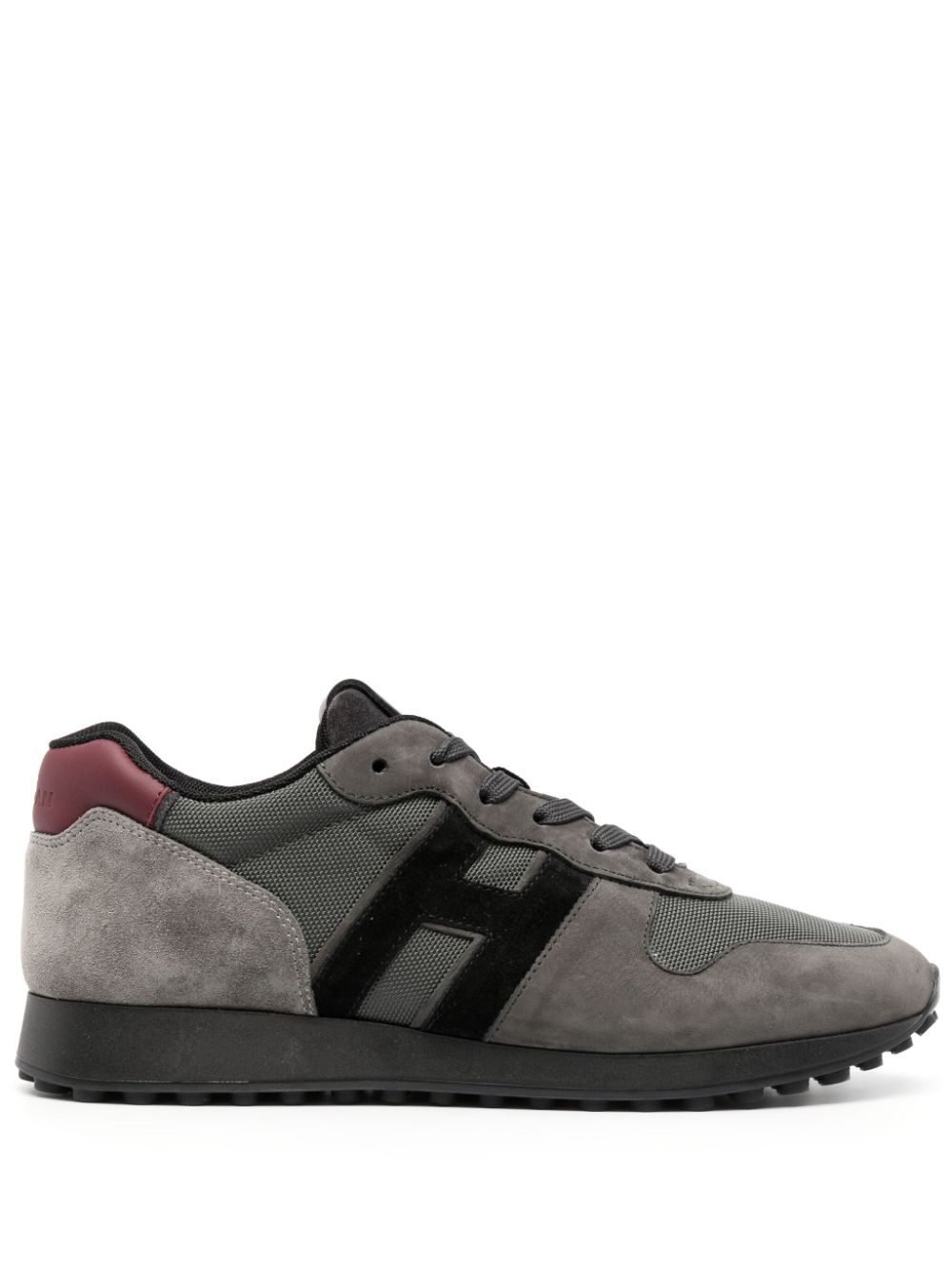 SNEAKER H383 GRIS DETALLES NEGROS