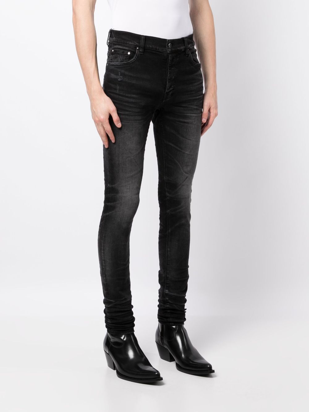 PANTALON JEAN STACK NEGRO WASHED