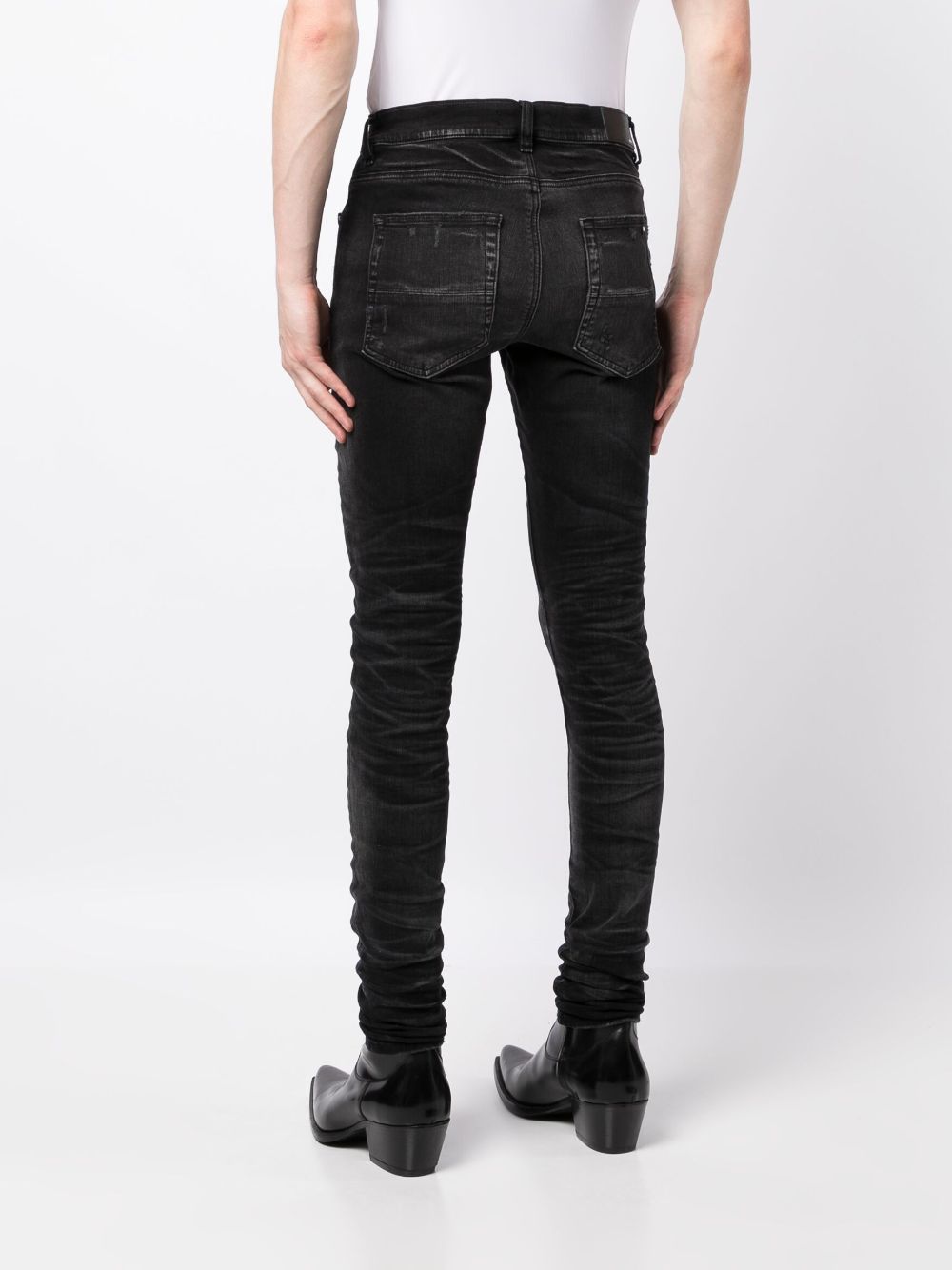 PANTALON JEAN STACK NEGRO WASHED