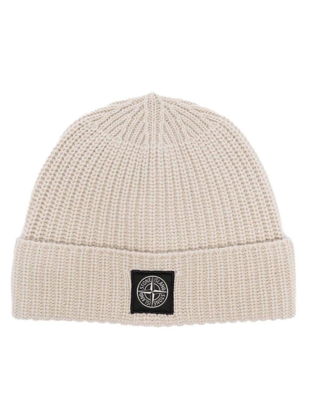 GORRO LANA BEIGE LOGO