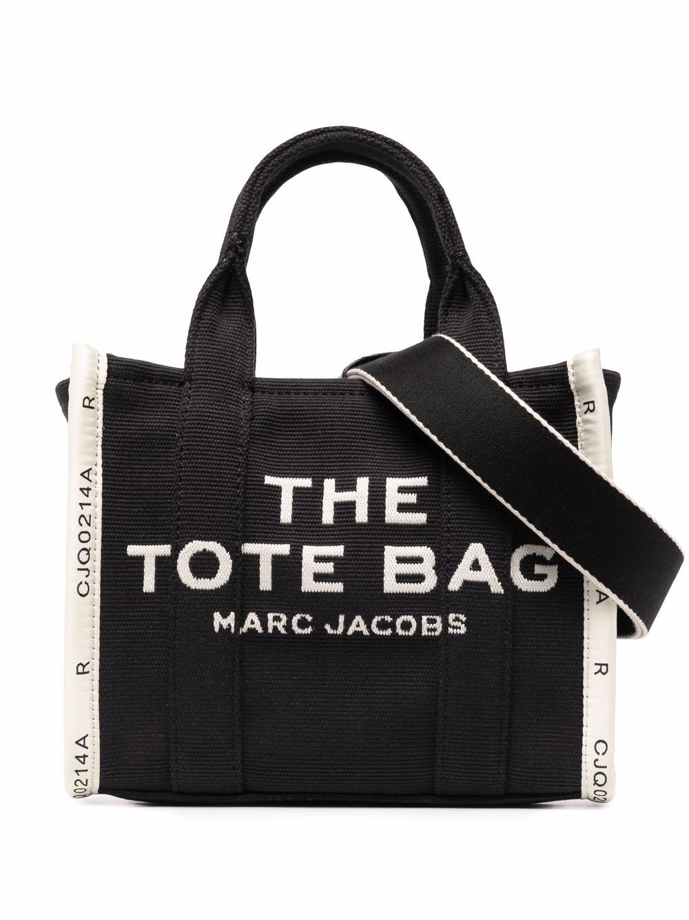 THE SMALL TOTE NEGRO LOGO VIVOS BLANCOS