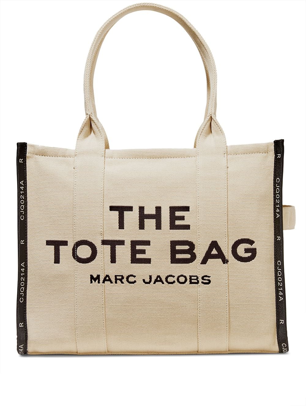 THE LARGE TOTE BEIGE LOGO VIVOS NEGROS