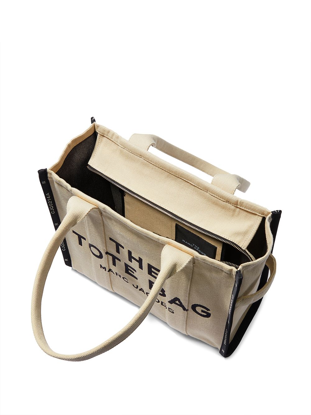 THE LARGE TOTE BEIGE LOGO VIVOS NEGROS