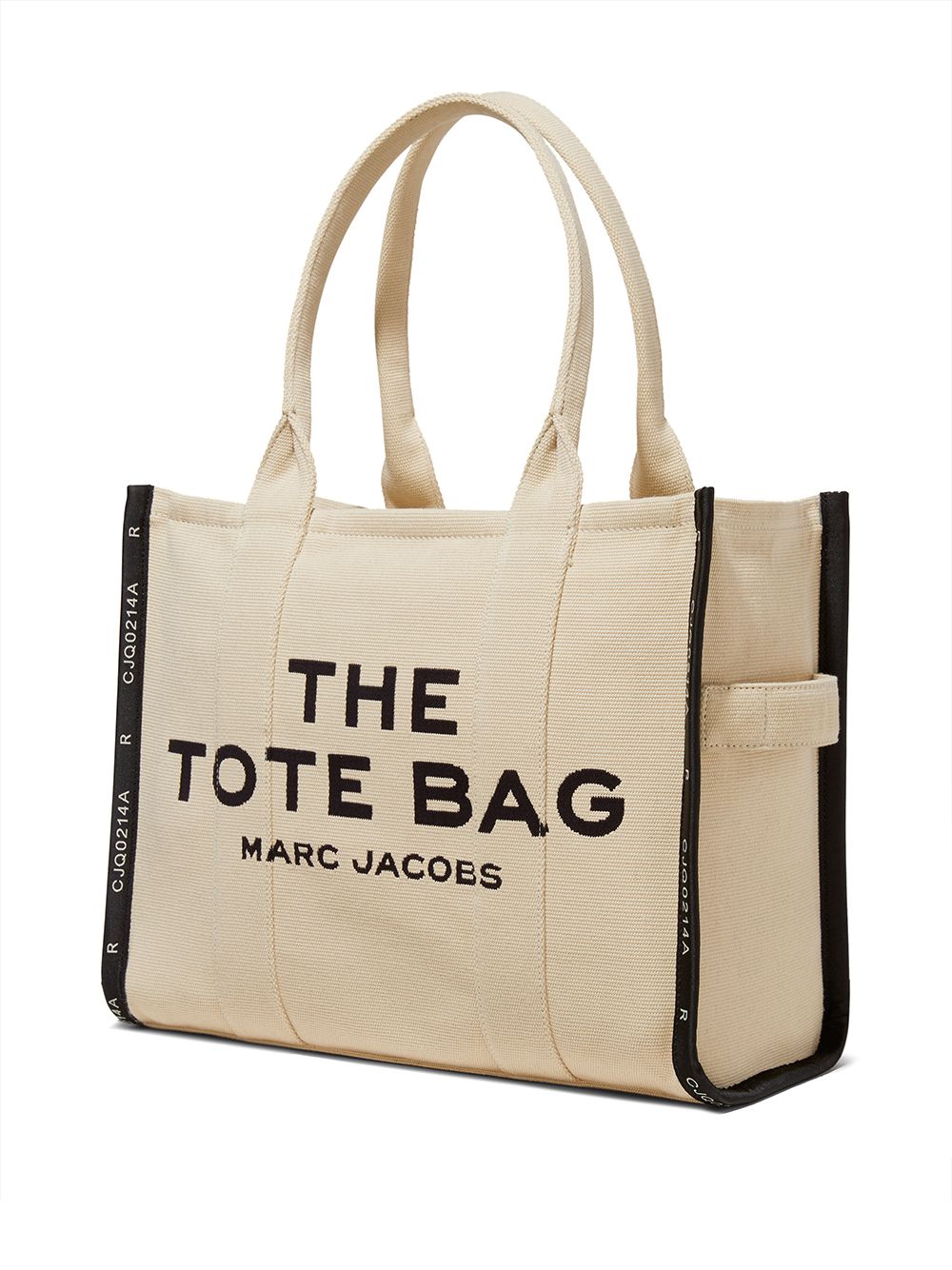 THE LARGE TOTE BEIGE LOGO VIVOS NEGROS