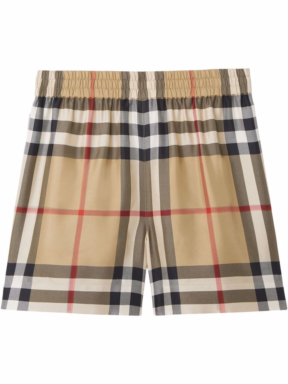 SHORT TAWNEY BEIGE CUADROS