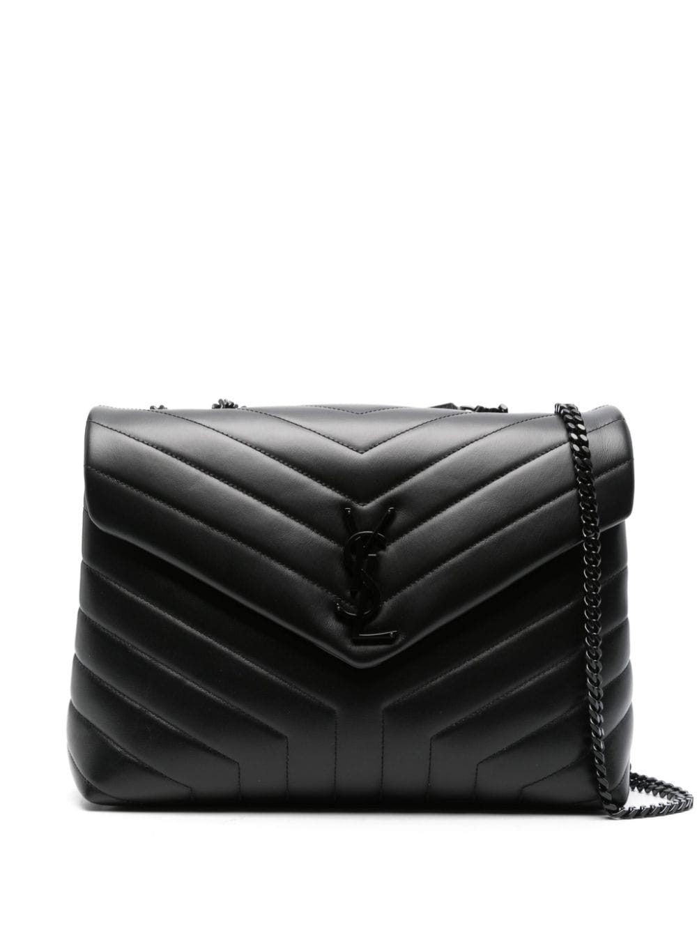 BOLSO LOULOU M NEGRO LOGO NEGRO