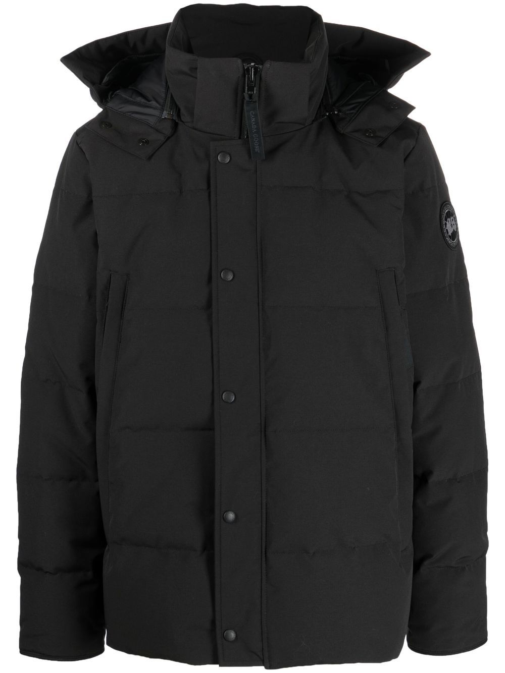 PARKA WYNDHAM NEGRA BLACK LABEL CAPUCHA