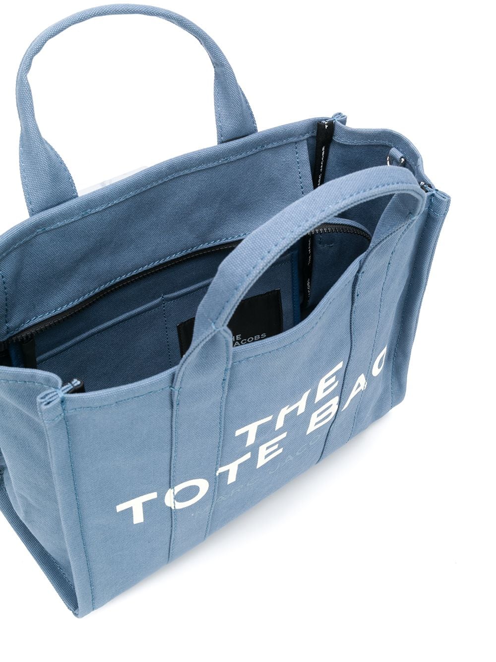 TOTE THE MEDIUM AZUL LOGO BLANCO