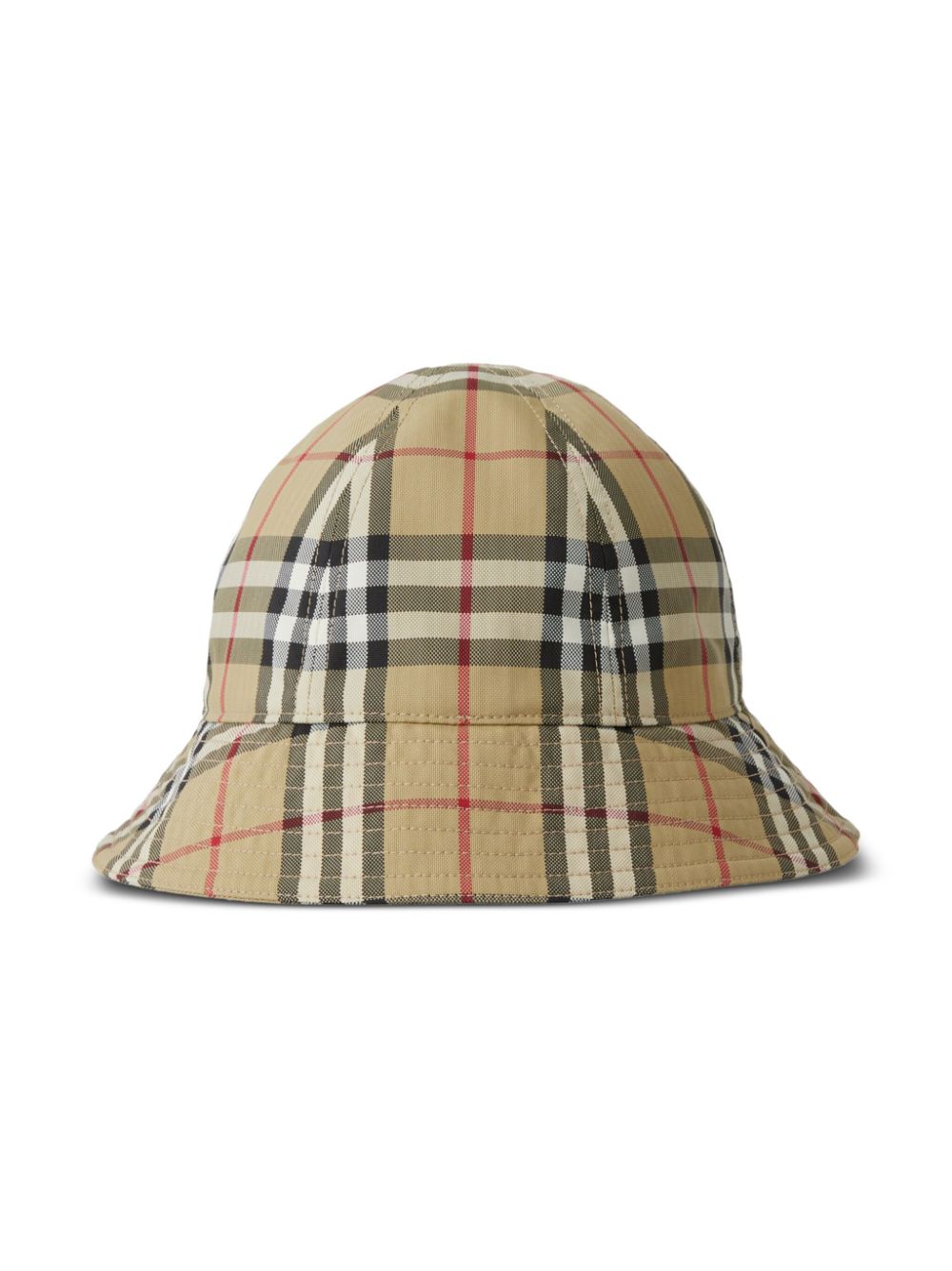 GORRO 6 PANEL BEIGE CAMAL CUADROS