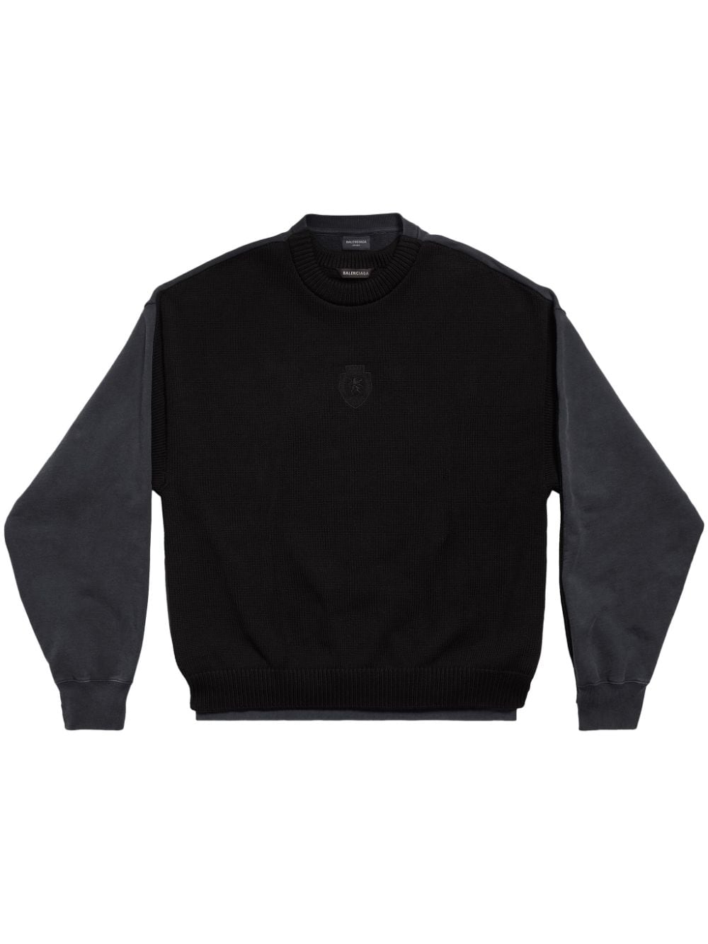 FELPA HYBRID CREWNECK NEGRO