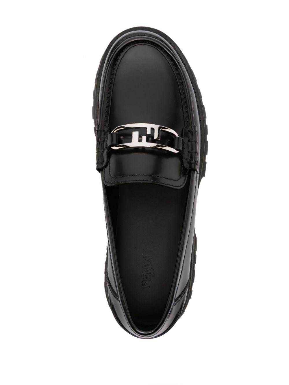 MOCASIN OCLOCK NEGRO LOGO PLATEADO