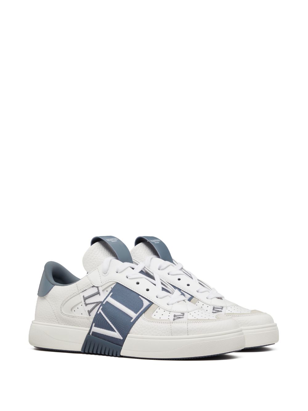 SNEAKER BLANCO BANDA LOGO AZUL GRIS