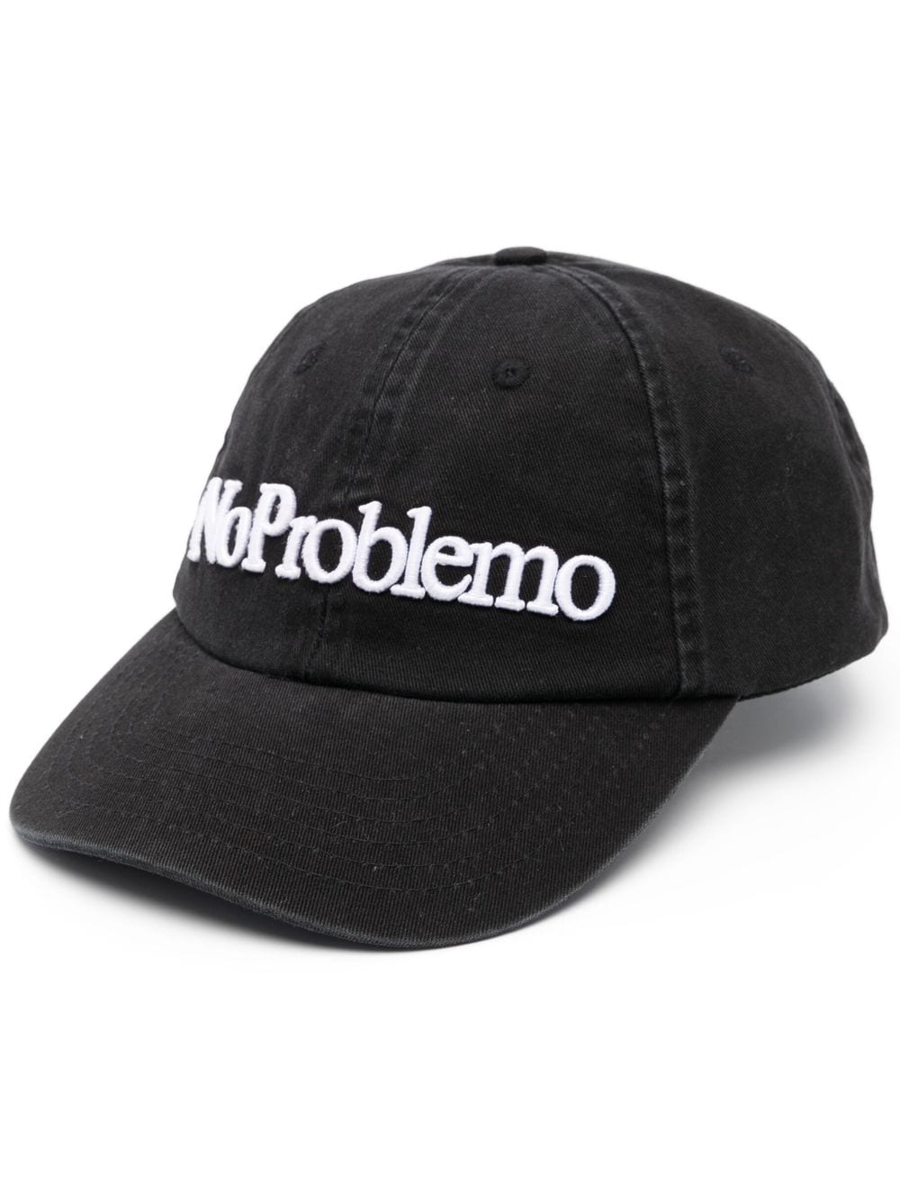 GORRA NEGRA NO PROBLEMO BLANCO