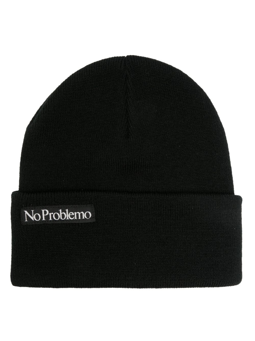 GORRO LANA NEGRO MINI NO PROBLEMO BLANCO