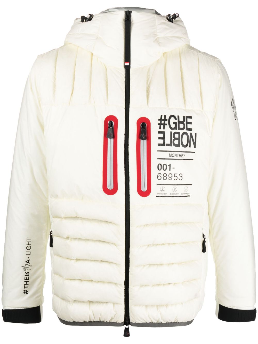 CHAQUETON MONTHEY BLANCO RAYAS BICOLOR