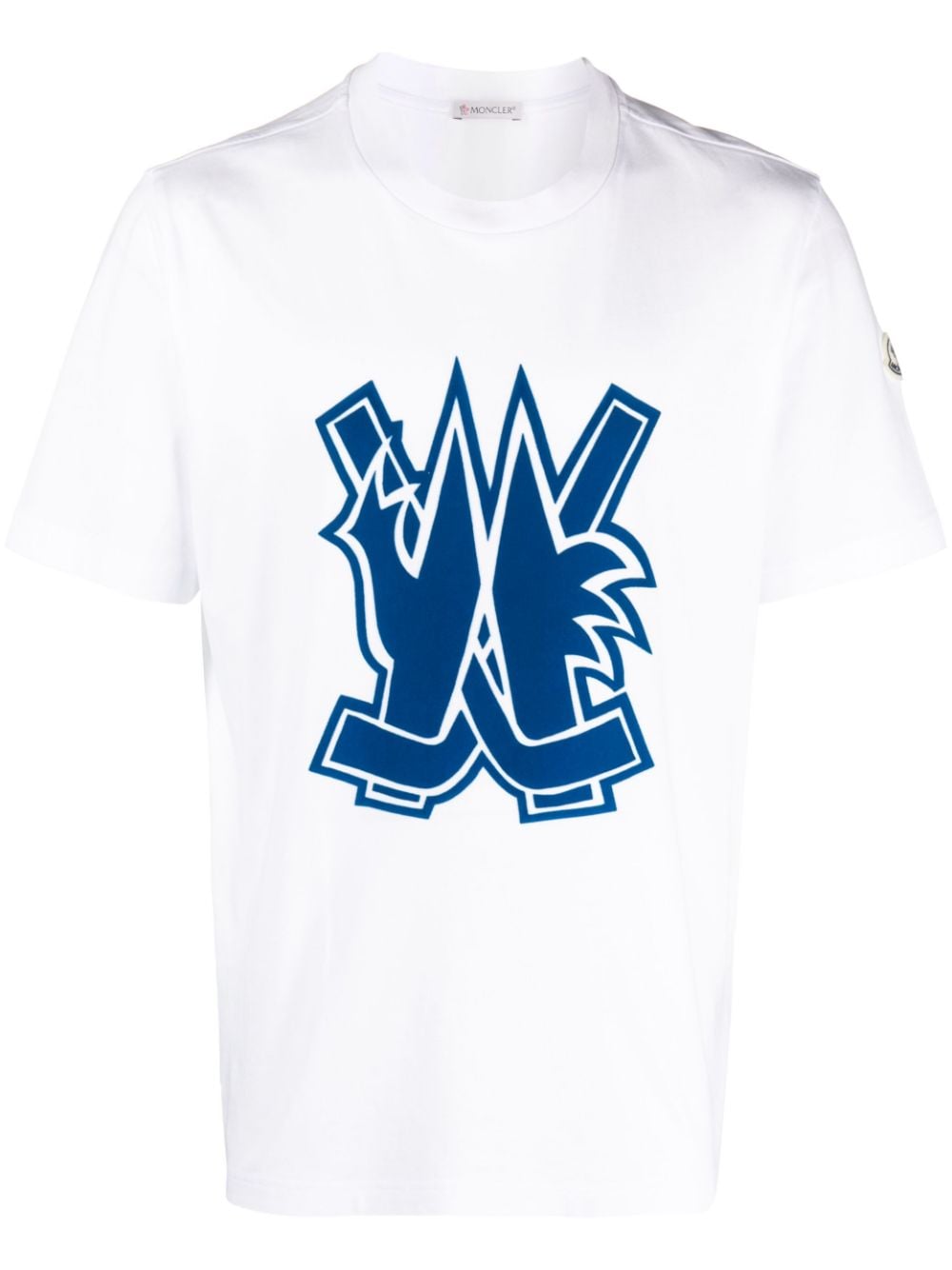 CAMISETA MC BLANCA LOGO AZUL GRANDE