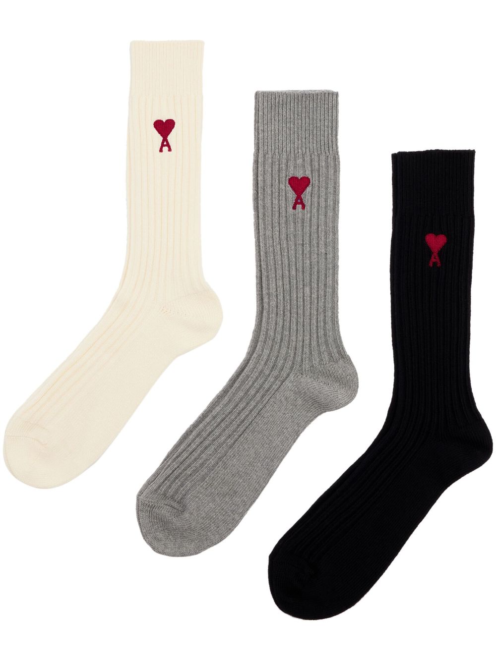 PACK 3 CALCETINES NATURAL GRIS NEGRO