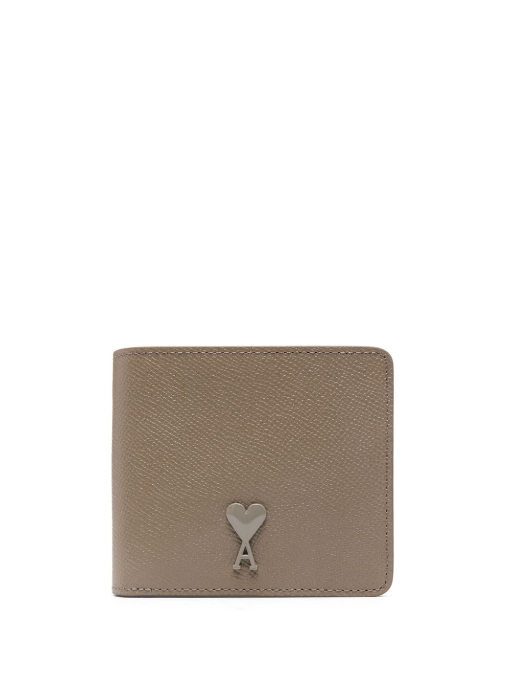 CARTERA TAUPE LOGO BEIGE