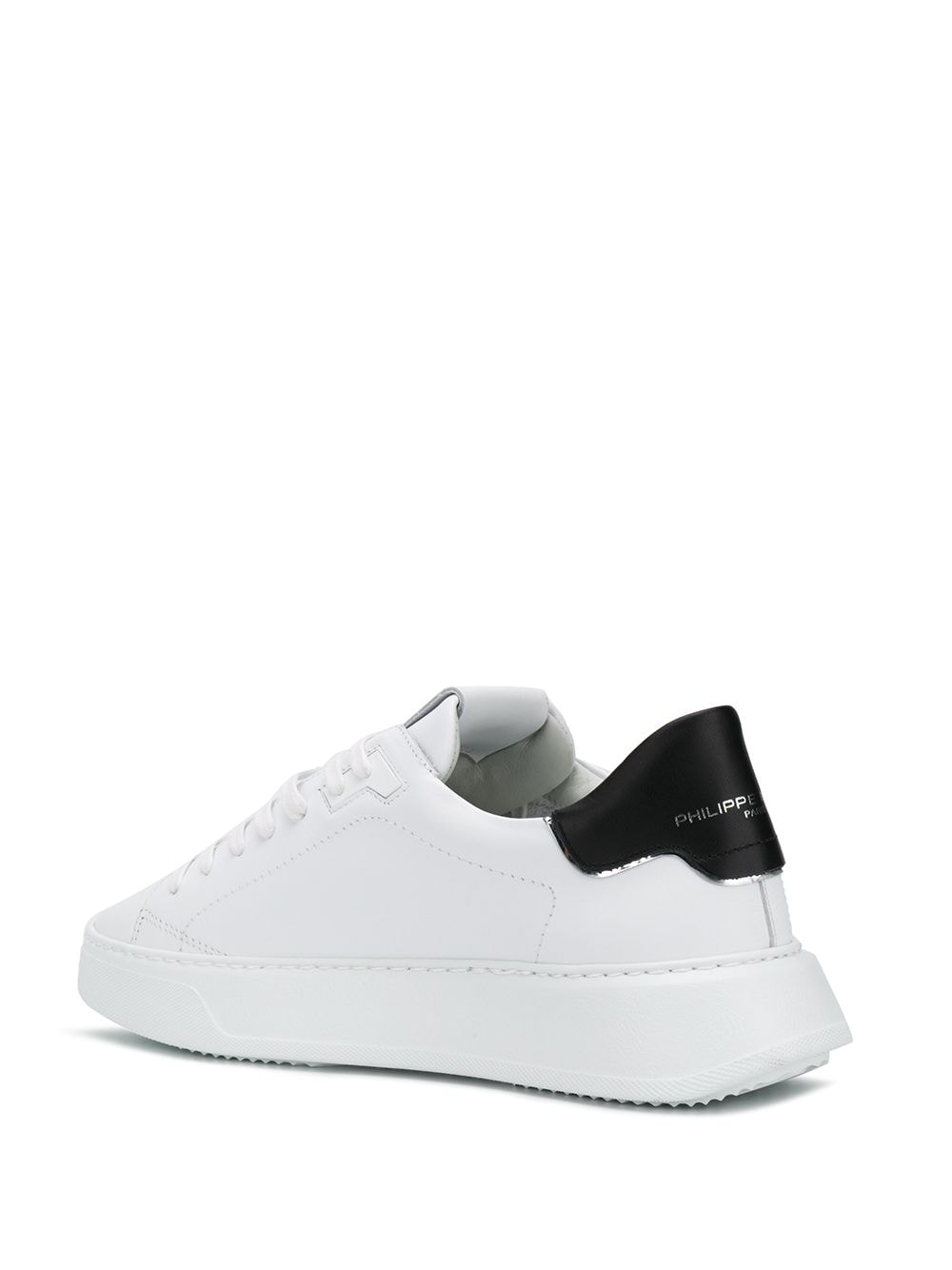 SNEAKER TEMPLE LOW BLANCO TALON NEGRO