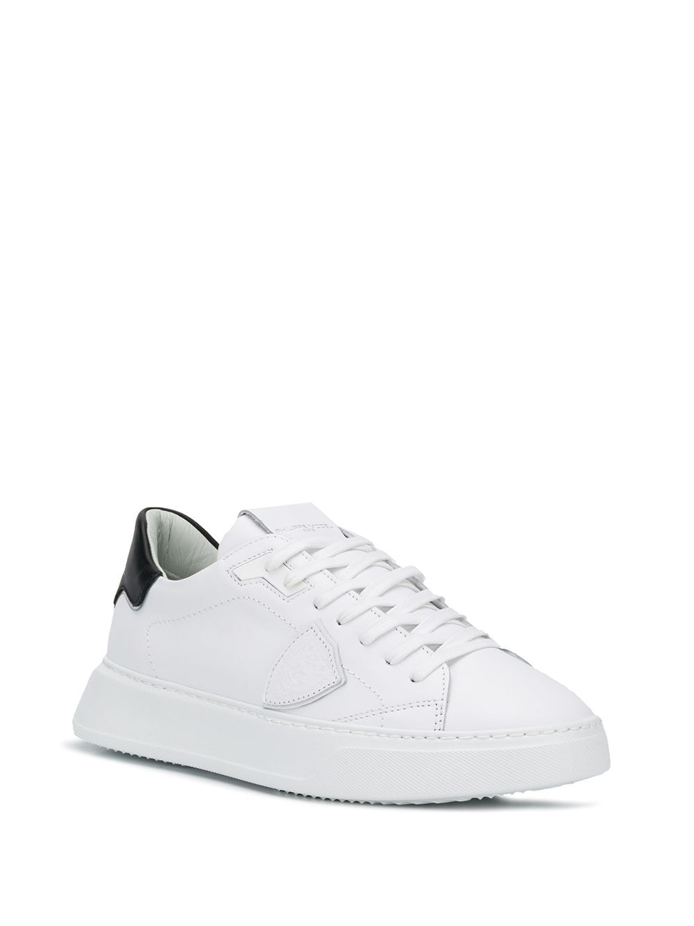 SNEAKER TEMPLE LOW BLANCO TALON NEGRO