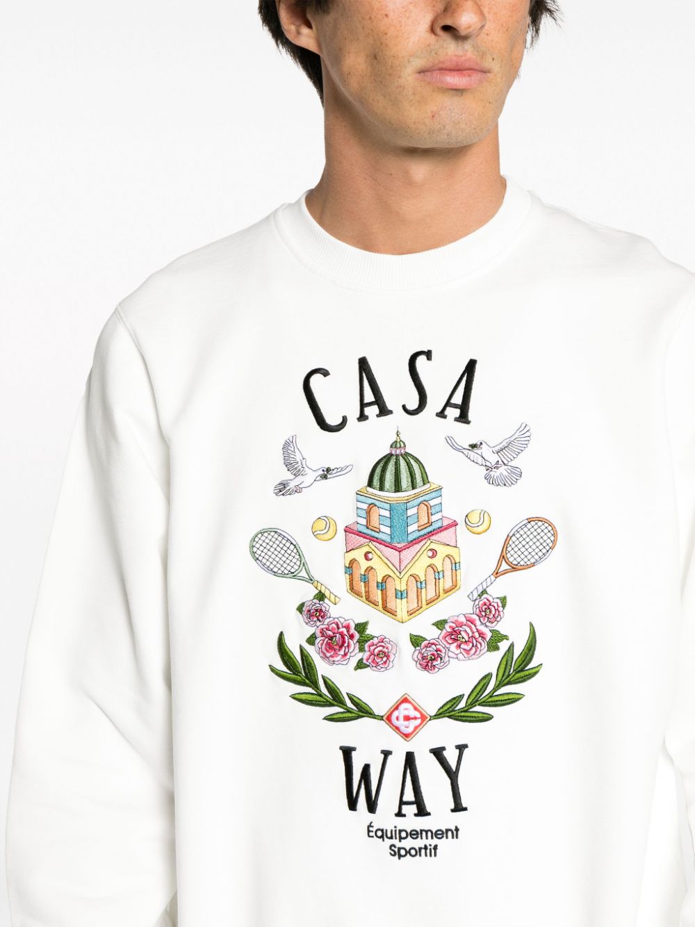 FELPA BLANCA LOGO CASA WAY