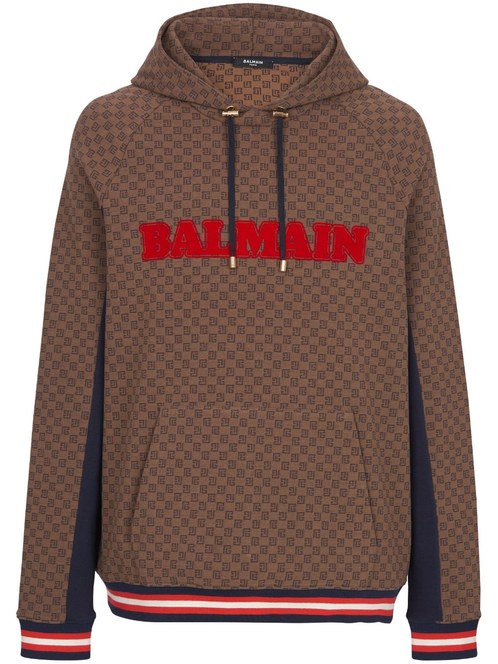 HOODIE CAMEL MONOGRAMA LOGO ROJO