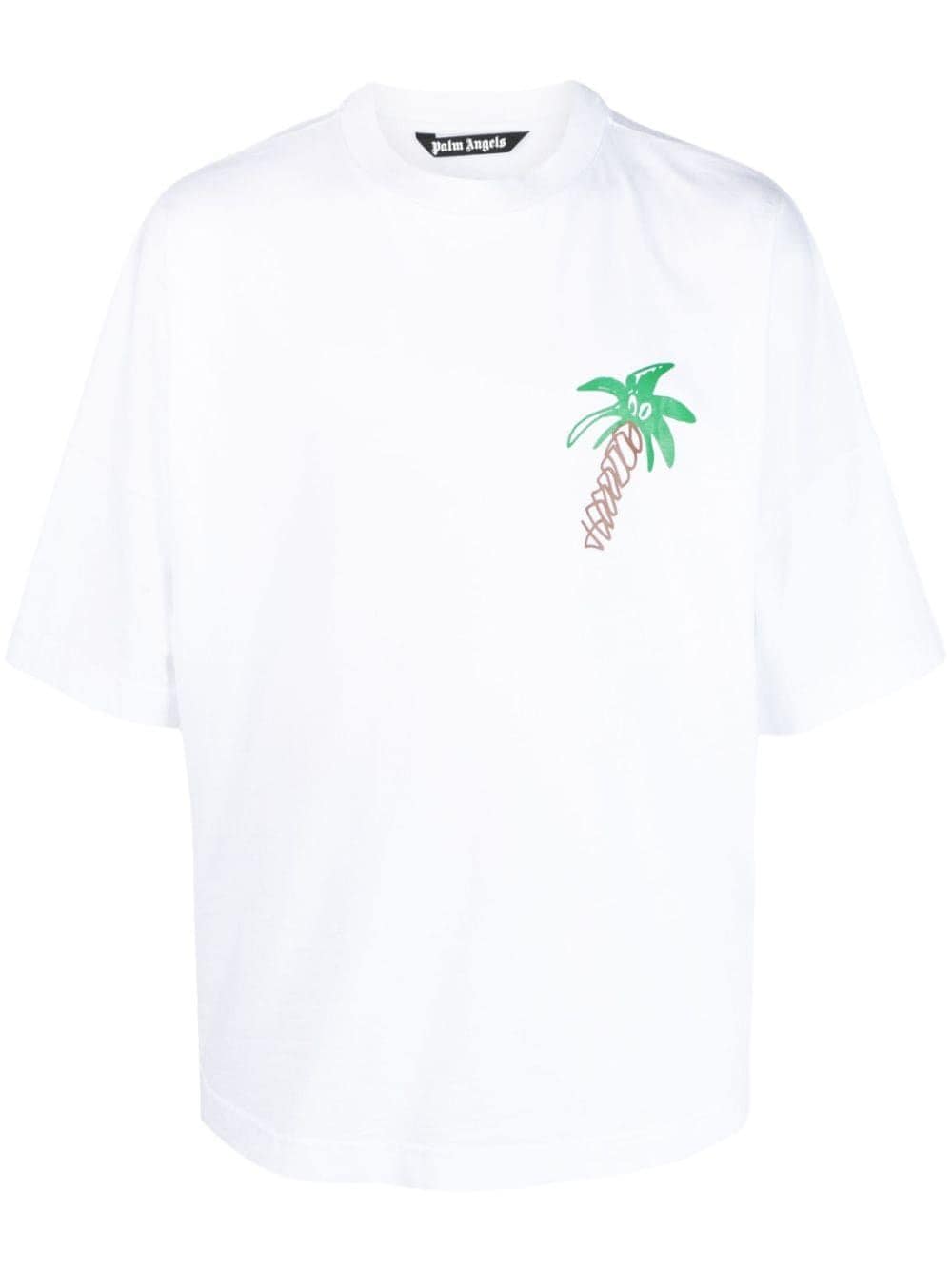 CAMISETA MC SKETCHY OVER BLANCA PALMERA