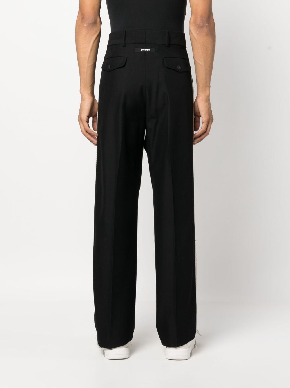 PANTALON NEGRO BANDA BICOLOR