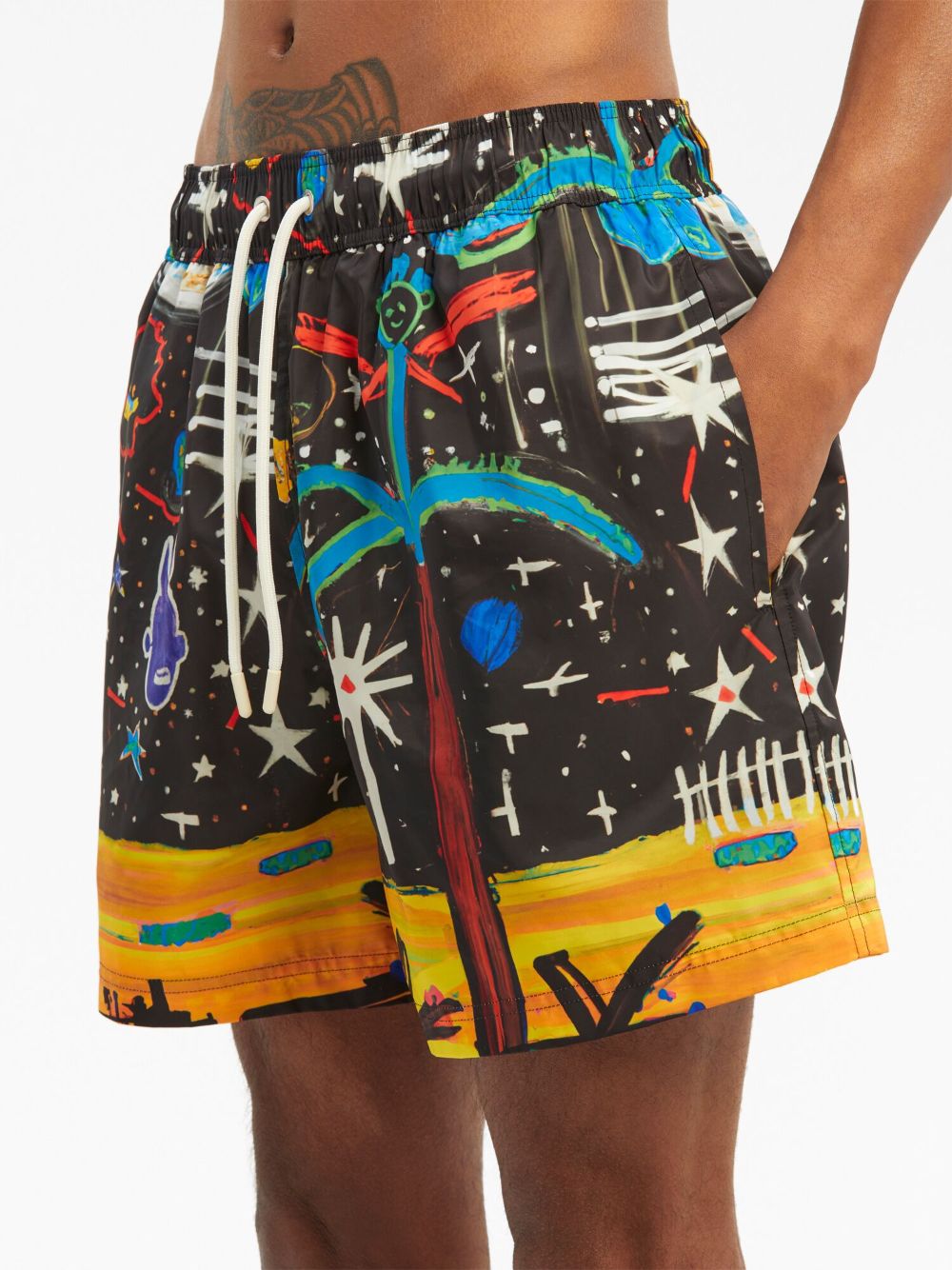 SWIMBOXER STARRY NIGHT NEGRO DIBUJO MULT