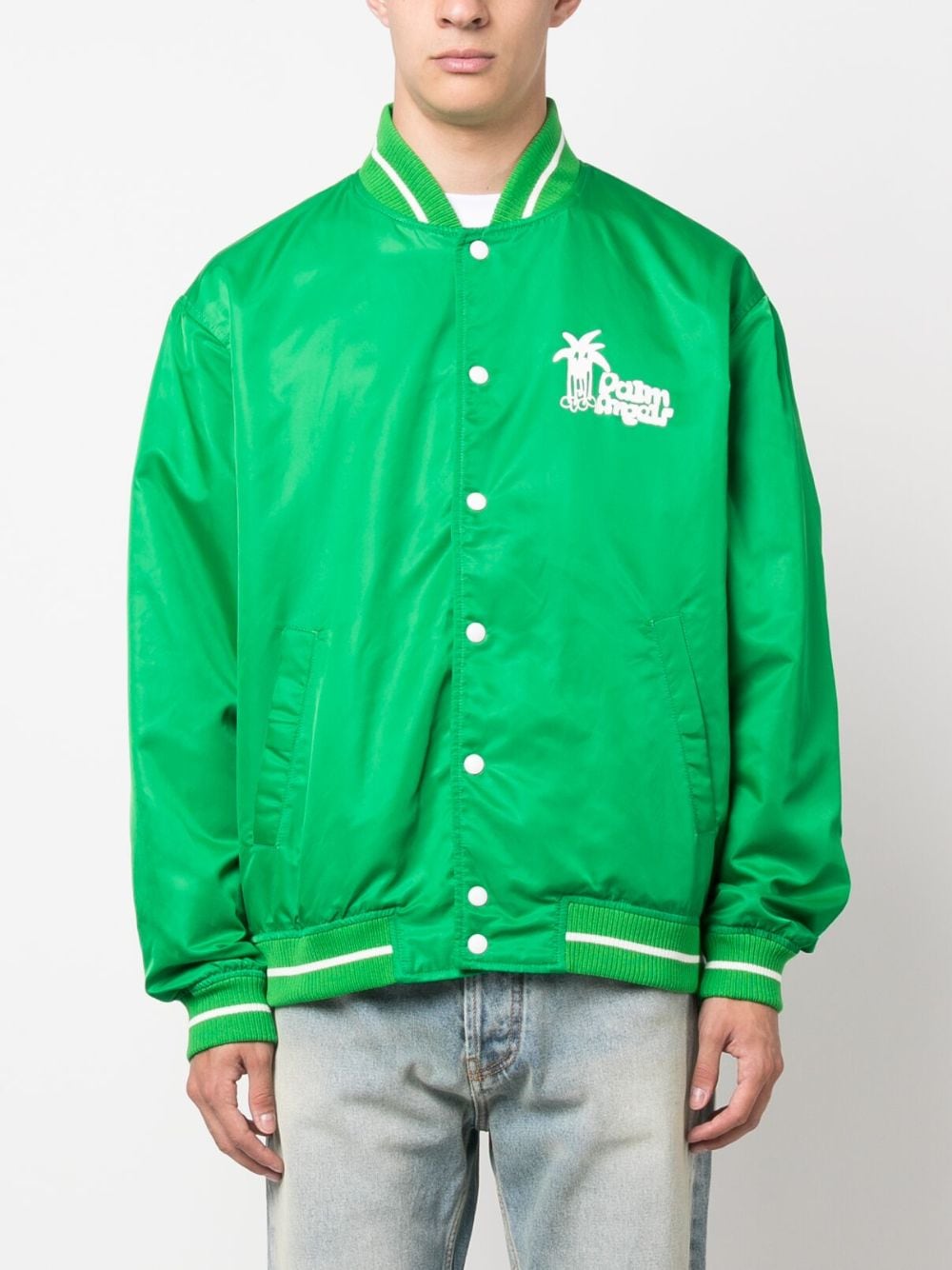 BOMBER DOUBY LIGHT VARSITY VERDE BLANCO