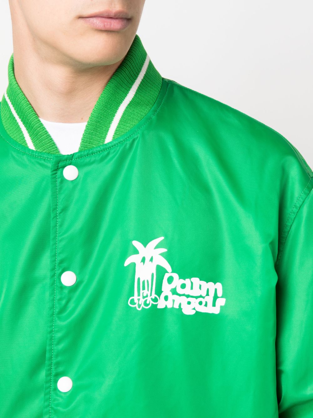 BOMBER DOUBY LIGHT VARSITY VERDE BLANCO