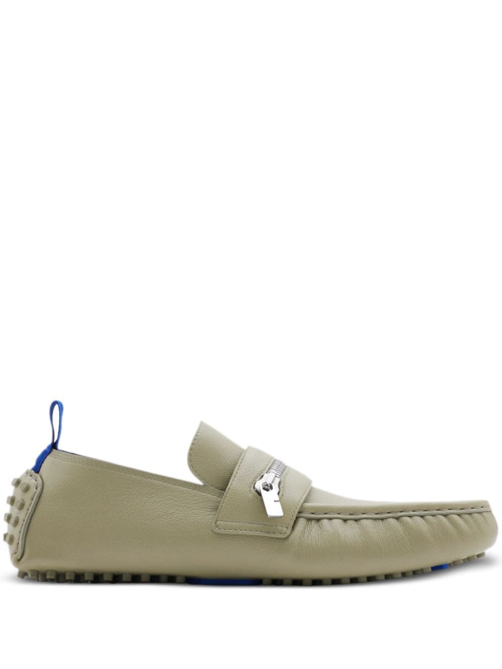 MOCASIN LAUREL VERDE OLIVA ZIP METALICO