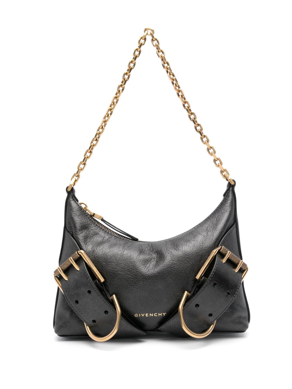 BOLSO VOYOU M NEGRO LONA CADENA DORADA