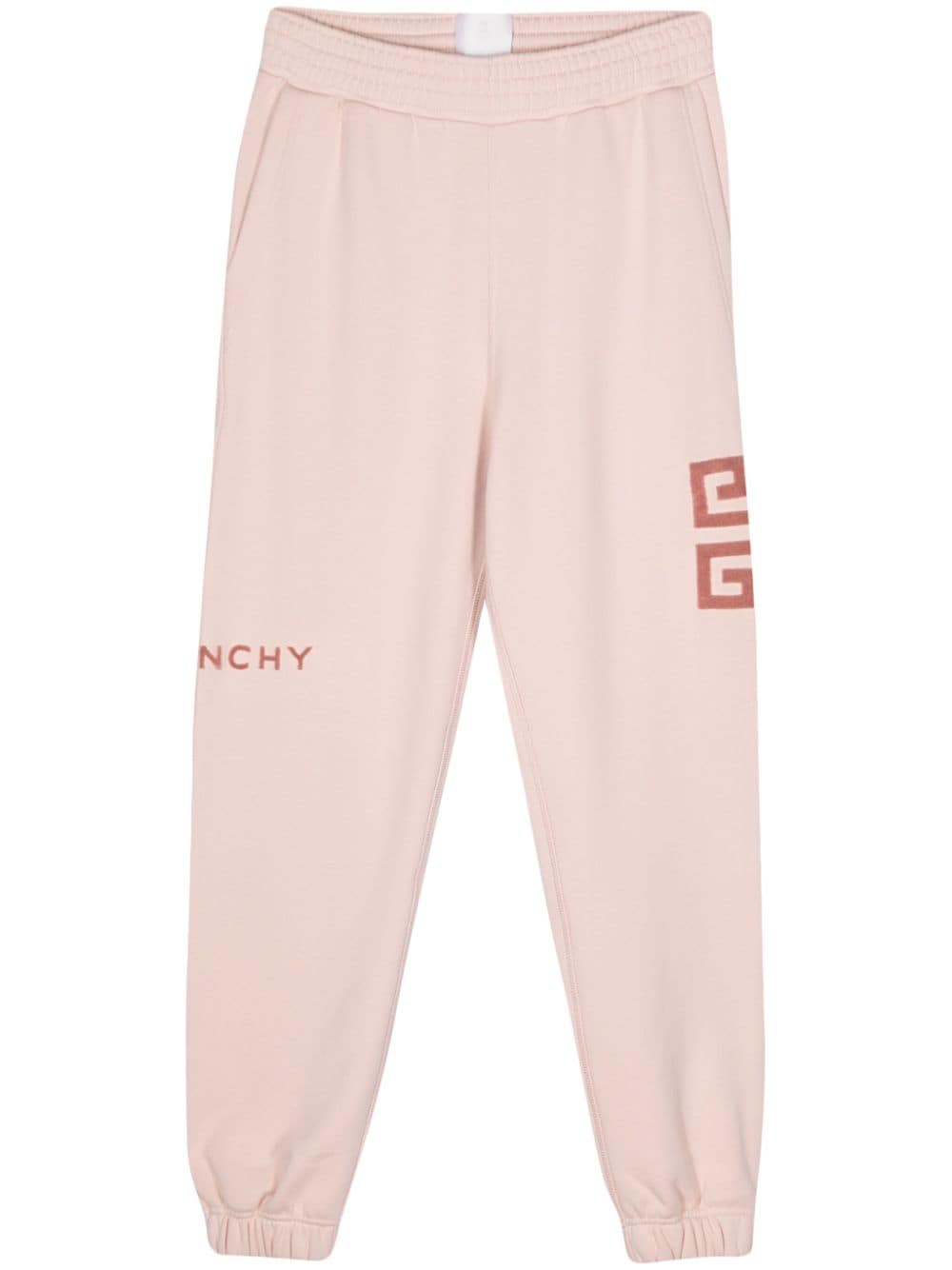 PANTALON JOGGING ROSA LOGO TERCIOPELO