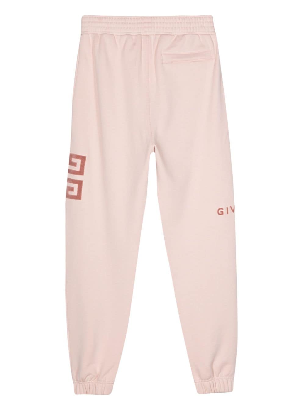 PANTALON JOGGING ROSA LOGO TERCIOPELO