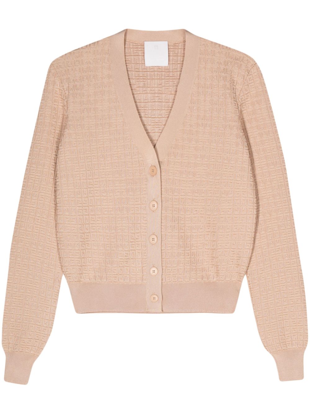 CARDIGAN ALL OVER PUNTO NUDE MONOGRAMA