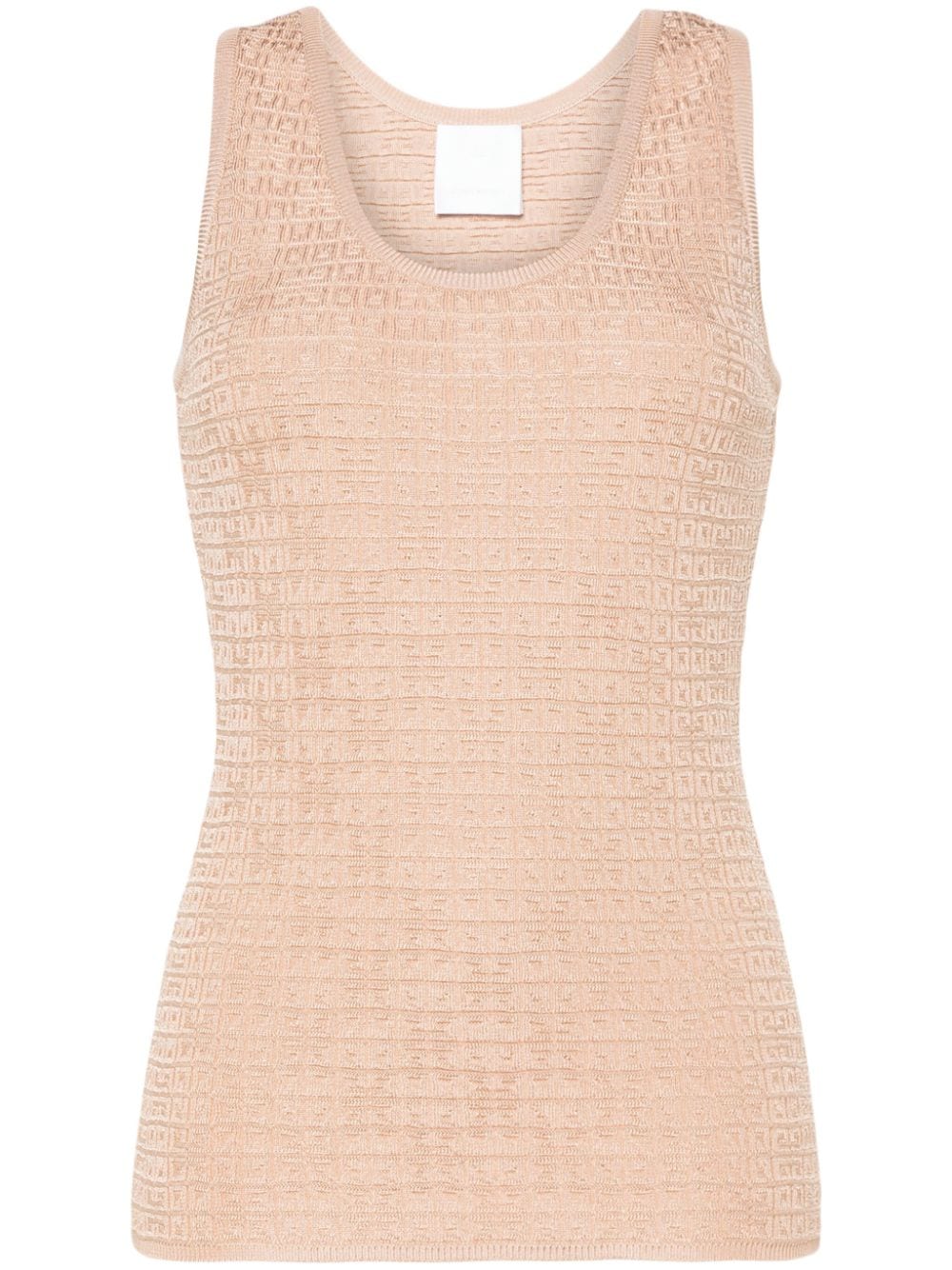 TOP SM ALL OVER PUNTO NUDE MONOGRAMA