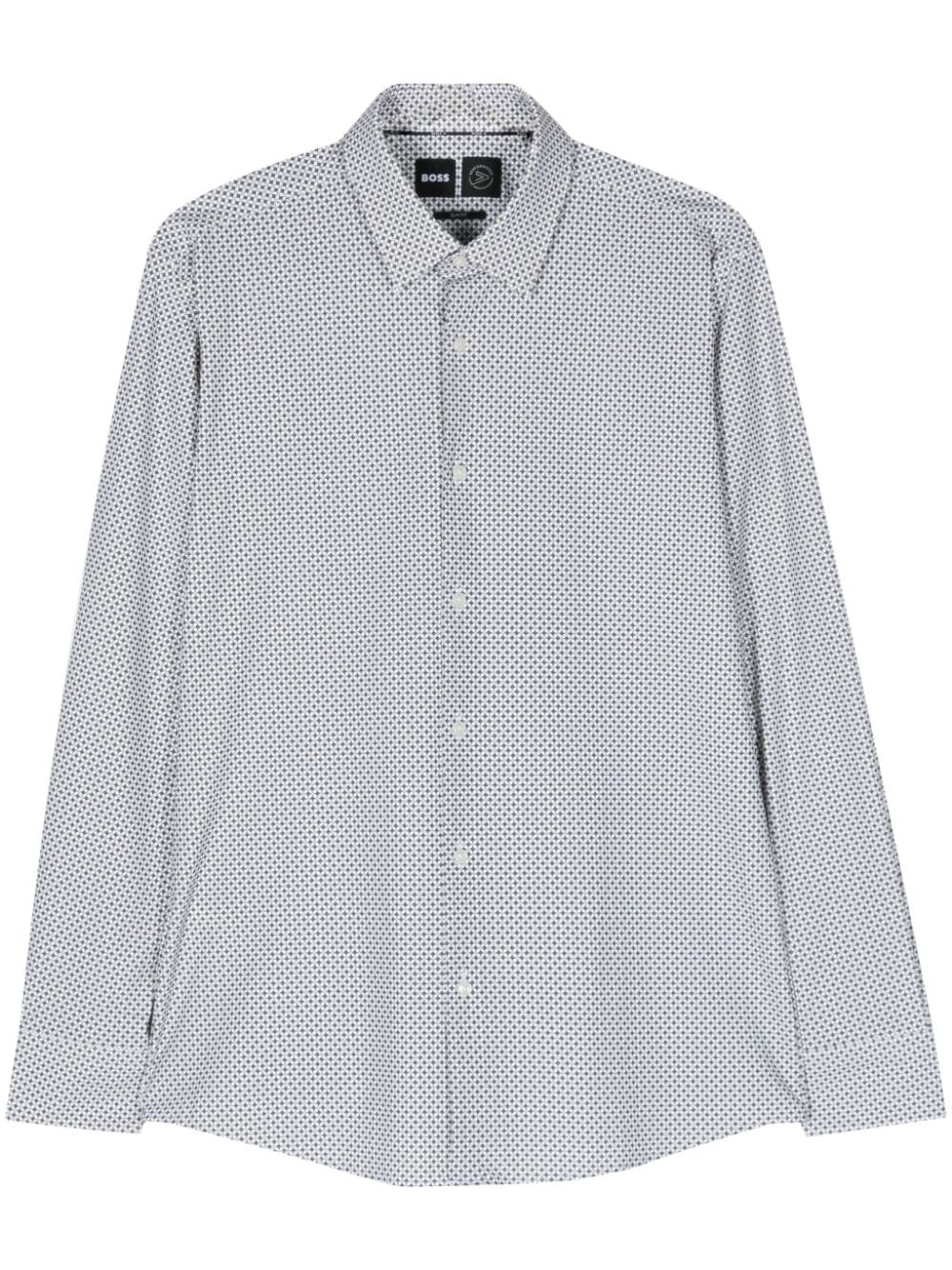 CAMISA HANK KENT VERDE ESTAMPADO BLANCO