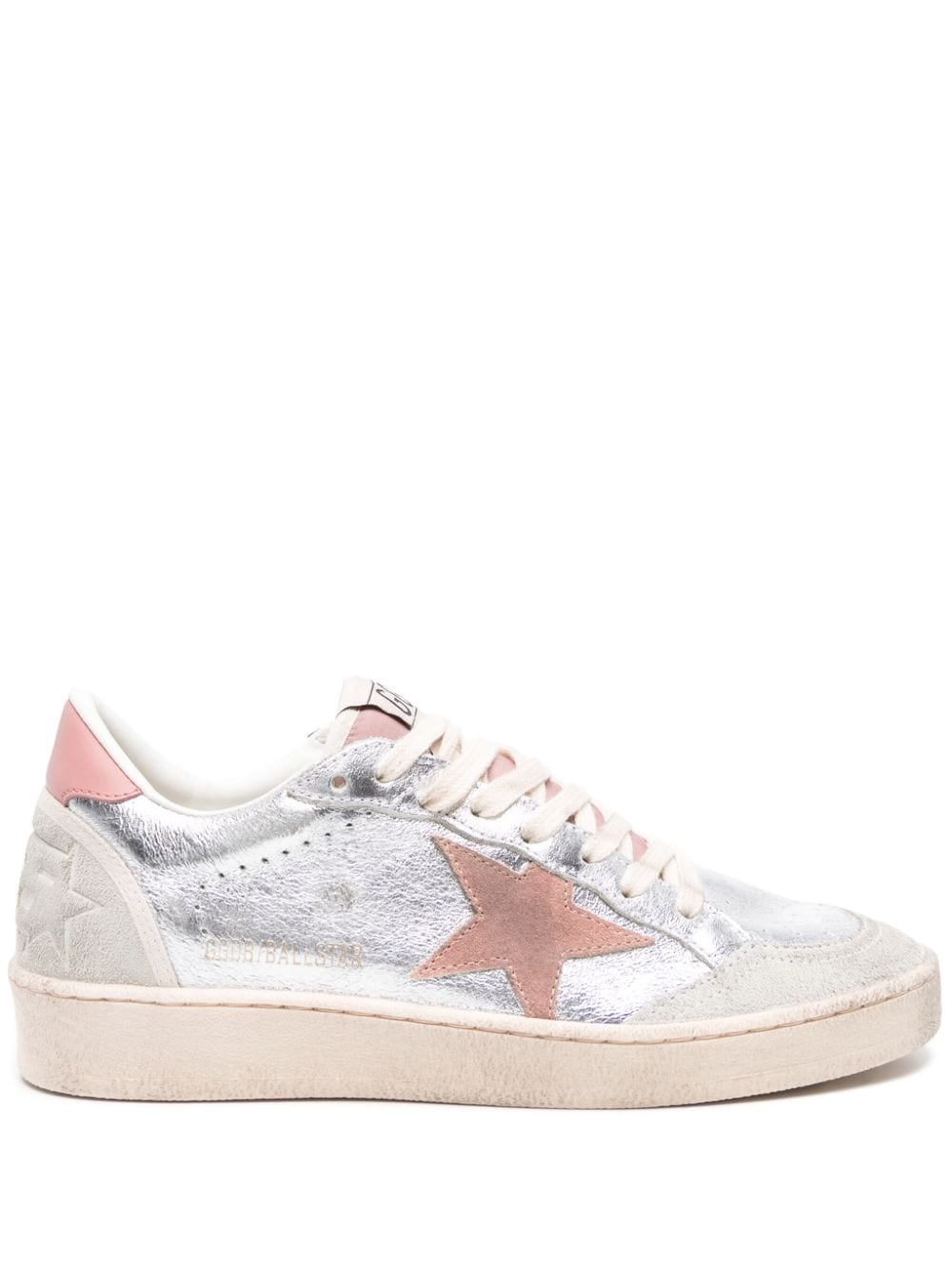 SNEAKER BALL STAR PLATEADO NUDE ROSA