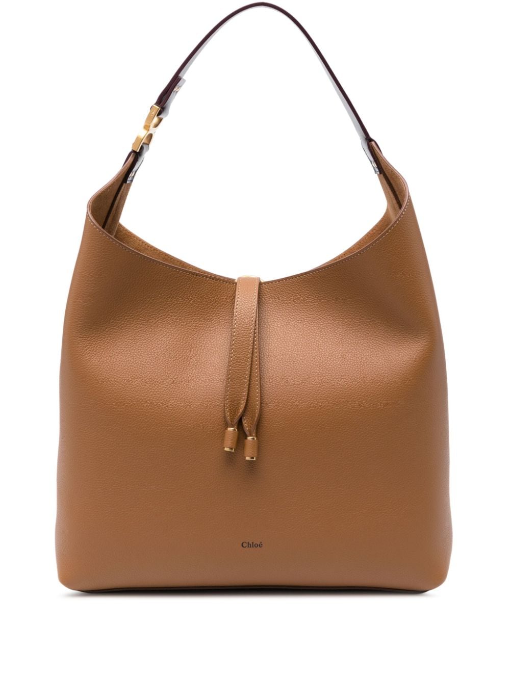 BOLSO HOBO MARCIE CAMEL CORREA BURDEOS