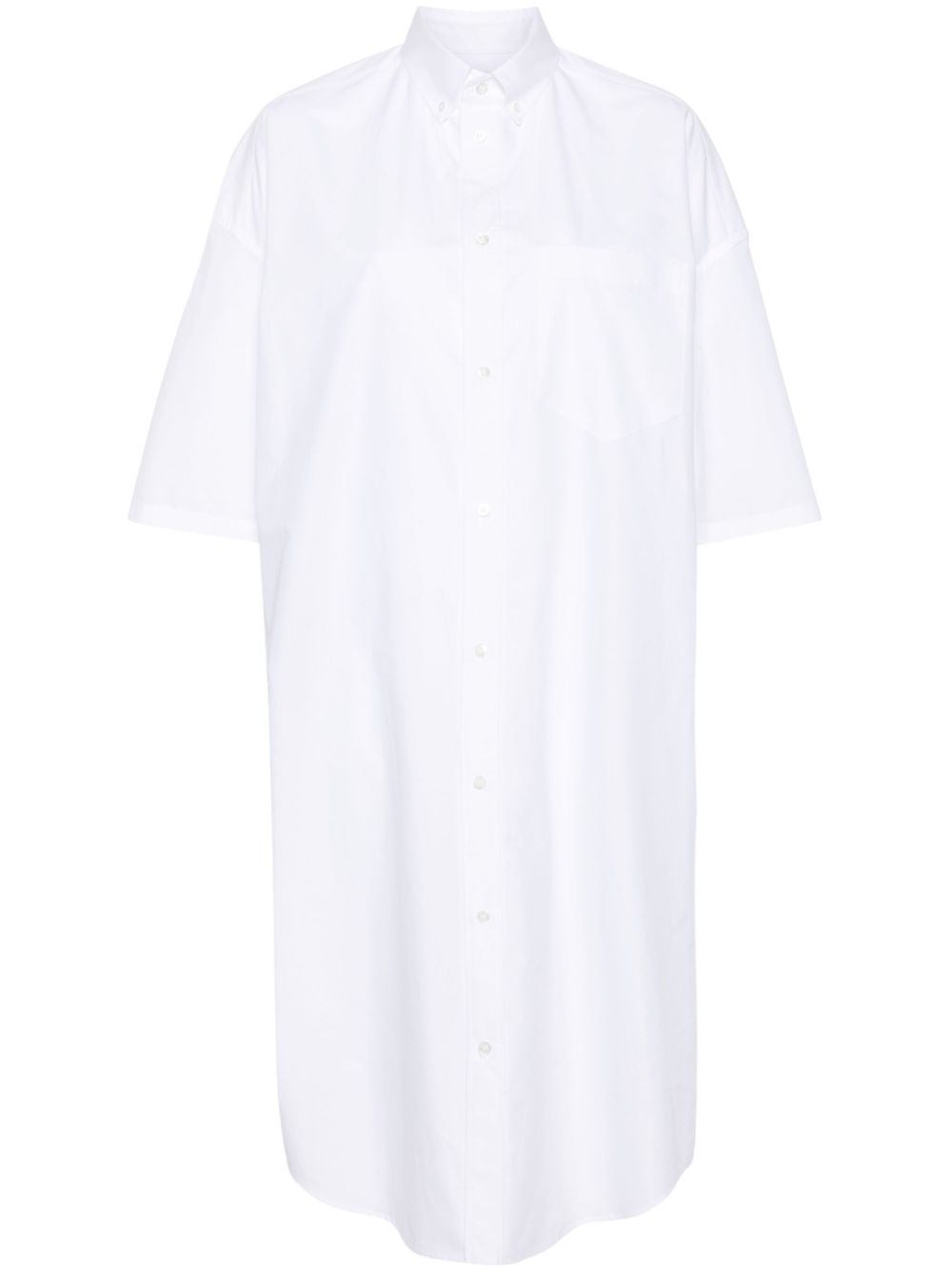 VESTIDO CAMISERO MC COCOON BLANCO